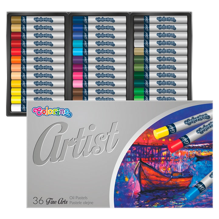 colorino artist round oil pastels pachet de 36 ro clrr65726ptr