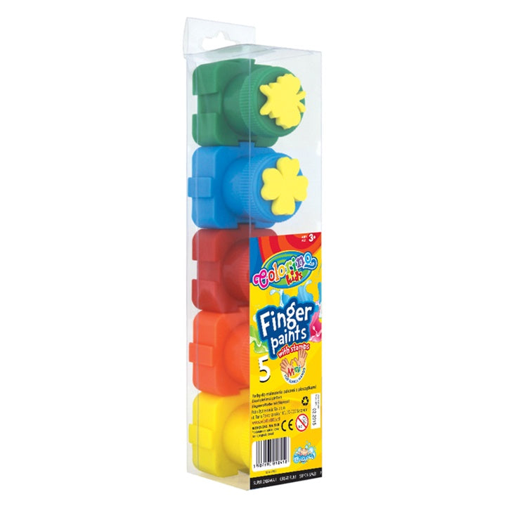 colorino vopsele pentru degete cu stampile ro clrr18418ptr