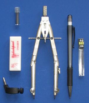 compas tehnic cu creion usor reglabil ro len61504