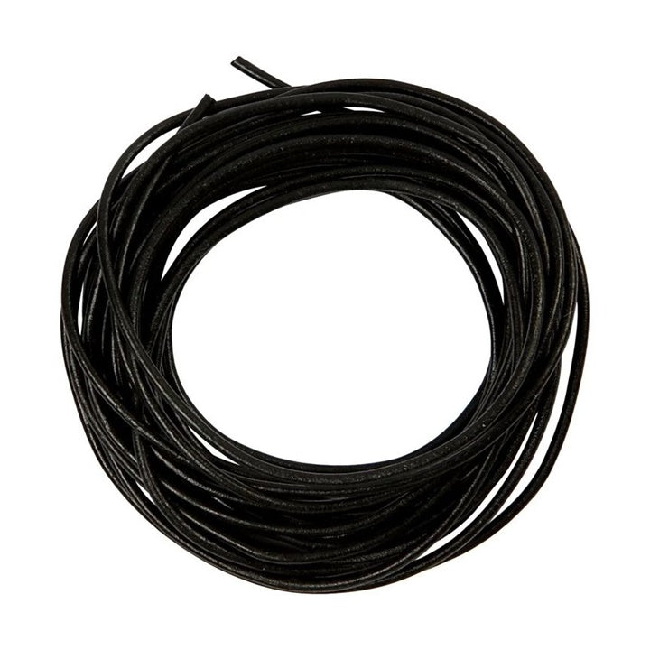 cordelina din piele neagra 2mm x 4m ro cch51552