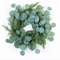 coronița de decorat cu eucalipt 34 cm