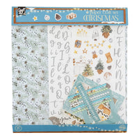 craciun scrapbooking set albastru ro rmscr8038geblue