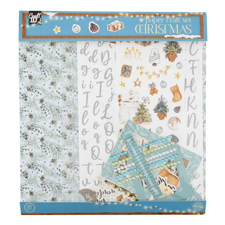 craciun scrapbooking set albastru ro rmscr8038geblue