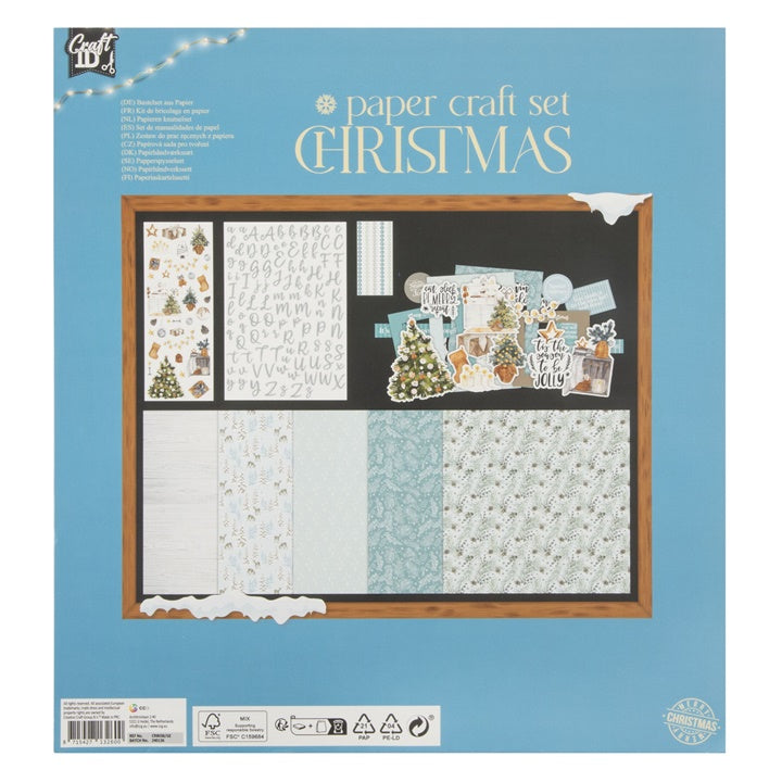 craciun scrapbooking set albastru ro rmscr8038geblue