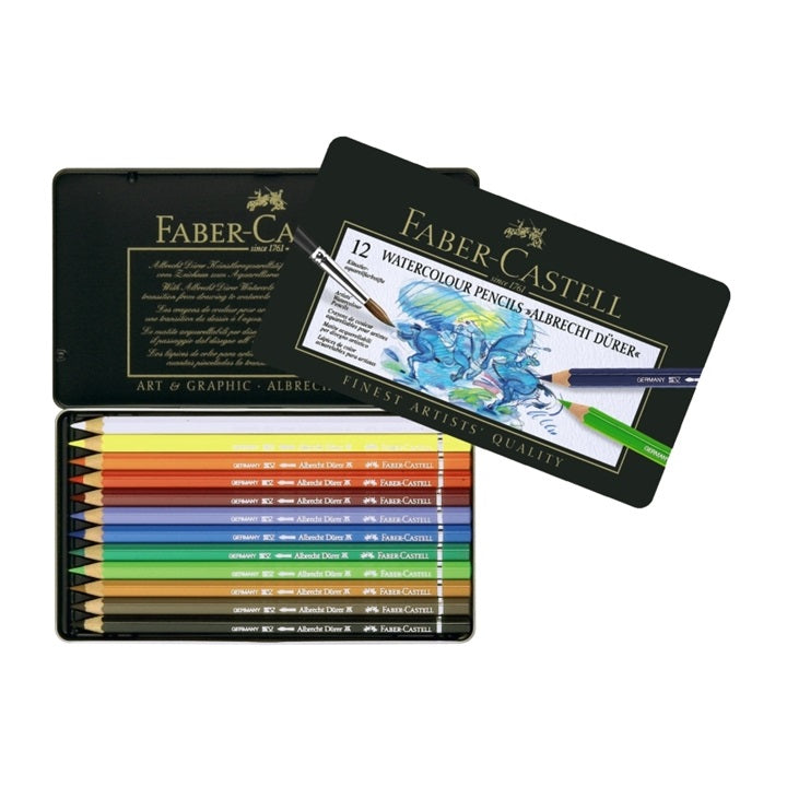 creioane acuarel albrecht d rer set 12 culori intr o cutie de metal ro fbc117512