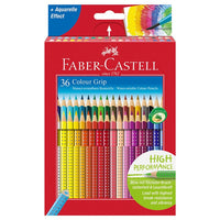 creioane acuarelabile faber castell grip set de 36 culori