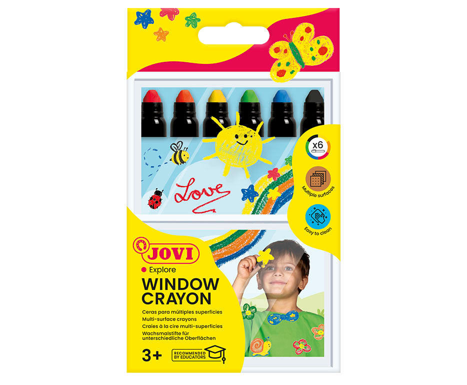 Creioane cerate cu gel pentru sticlă JOVI Jovidecor Glass – 6 buc