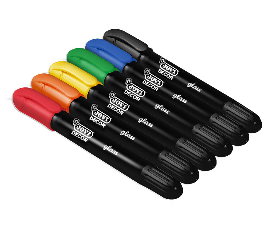 Creioane cerate cu gel pentru sticlă JOVI Jovidecor Glass – 6 buc