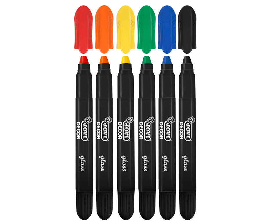 Creioane cerate cu gel pentru sticlă JOVI Jovidecor Glass – 6 buc
