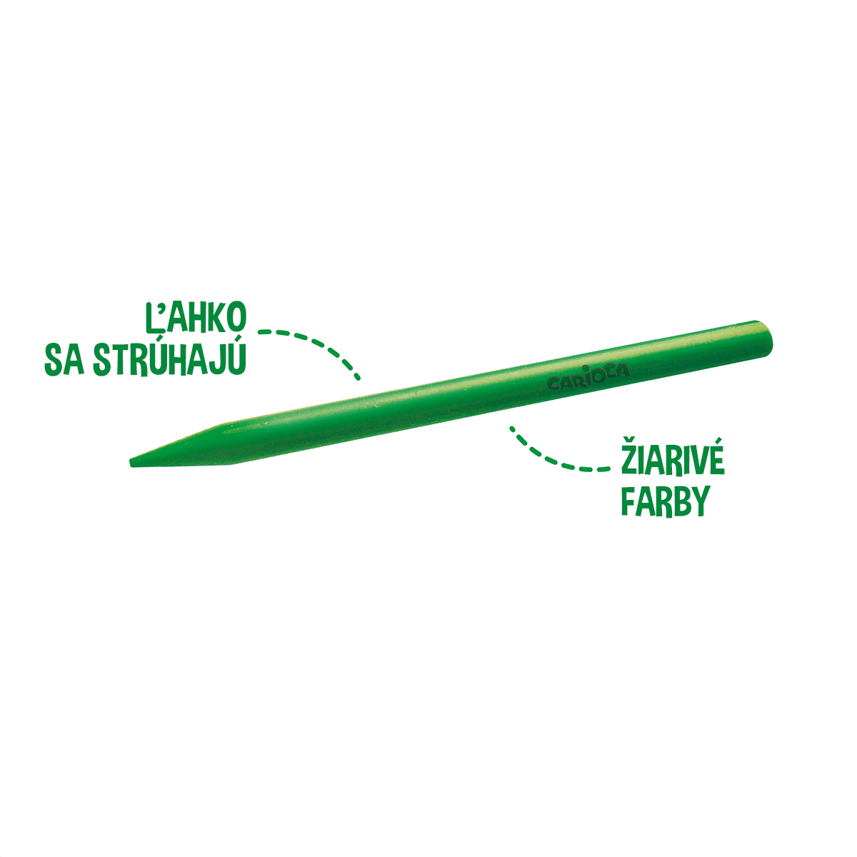Creioane cerate din plastic Carioca Plastello - 12 buc