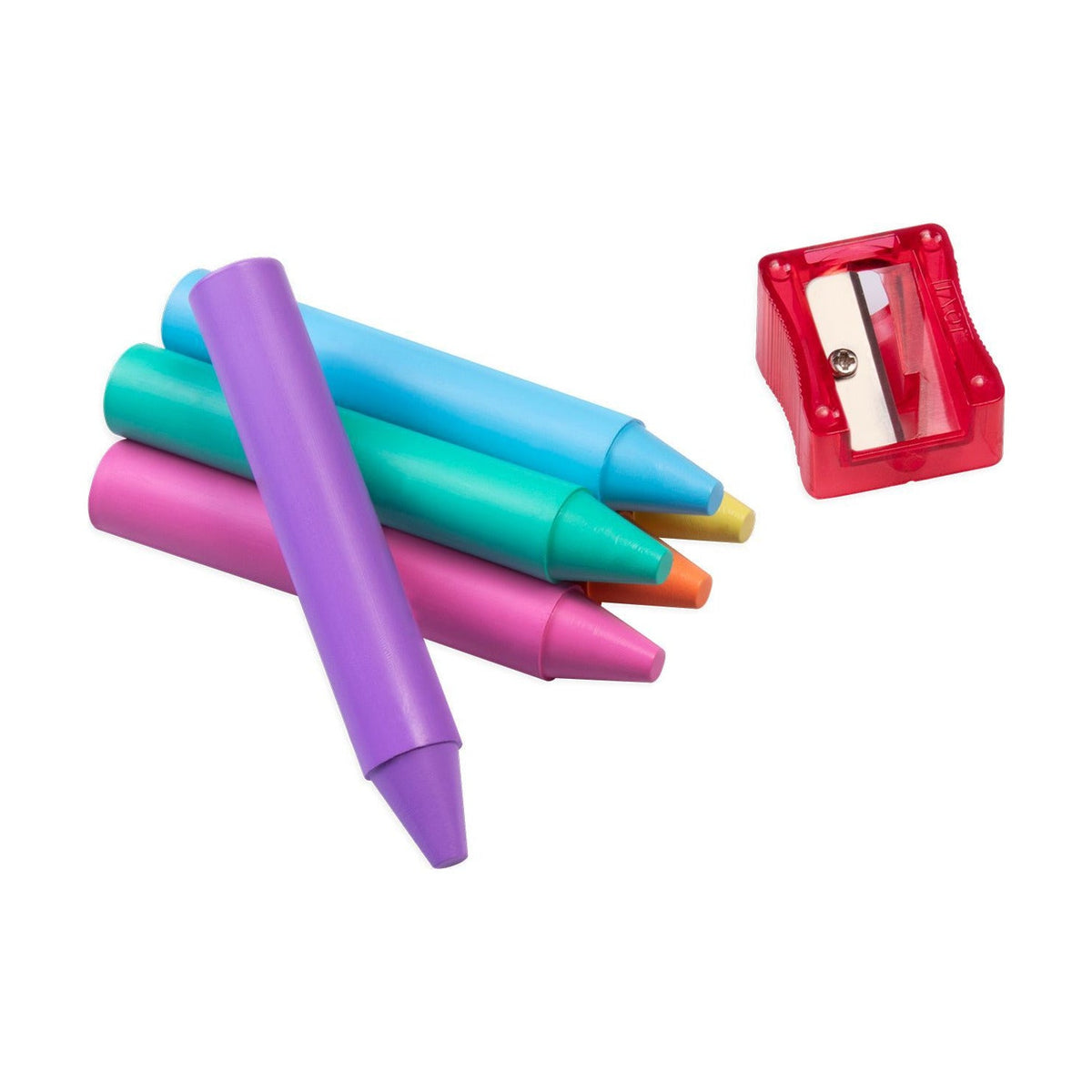 Creioane cerate rotunde JOVI Jumbo pastel set 60 buc cu ascuțitoare