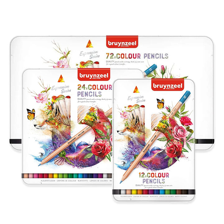 creioane colorate bruynzeel expression series in cutie de metal ro rtl603120