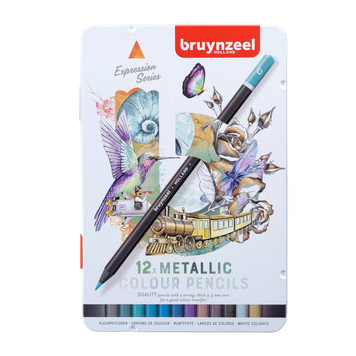 creioane colorate bruynzeel nuante metalice 12 buc ro rtl60312212