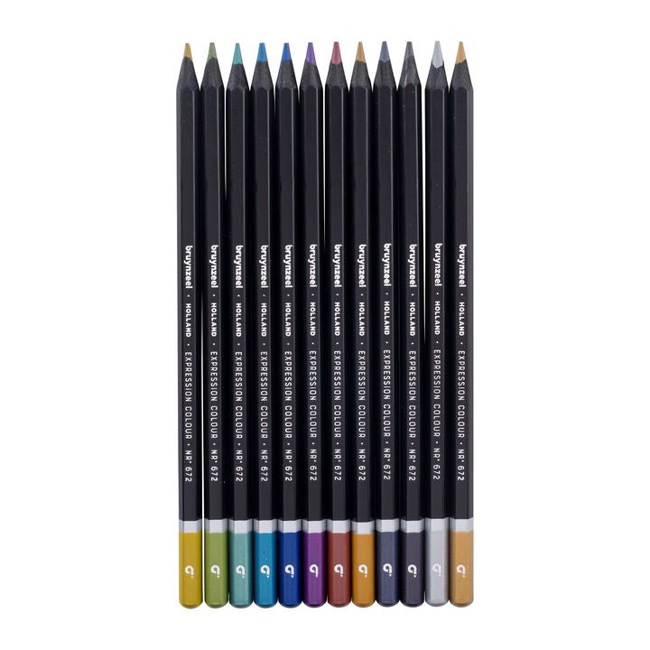creioane colorate bruynzeel nuante metalice 12 buc ro rtl60312212