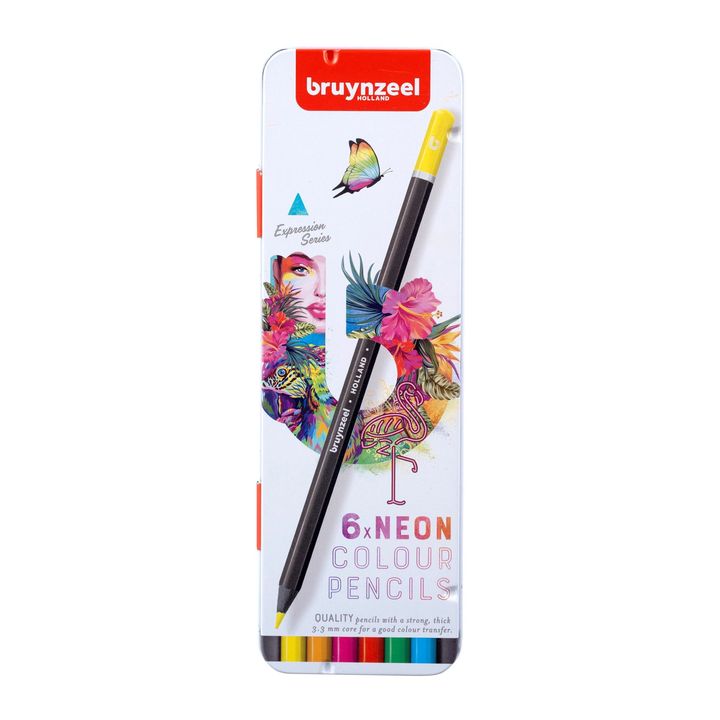 creioane colorate bruynzeel nuante neon 6 buc ro rtl60312006