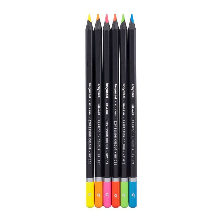 creioane colorate bruynzeel nuante neon 6 buc ro rtl60312006