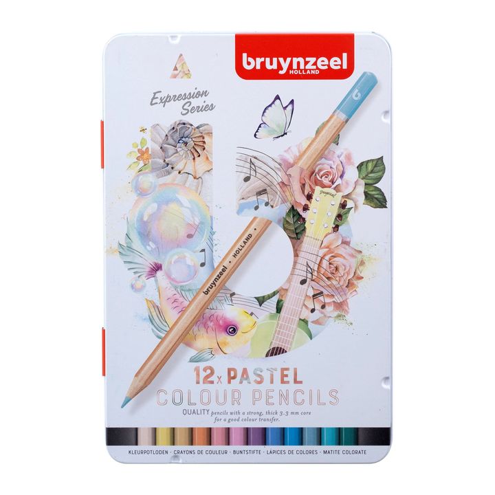 creioane colorate bruynzeel nuante pastelate 12 buc ro rtl60312112