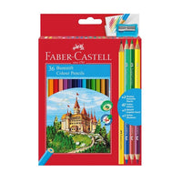 creioane colorate faber castell hexagonale set de 36 culori ro fbc110336
