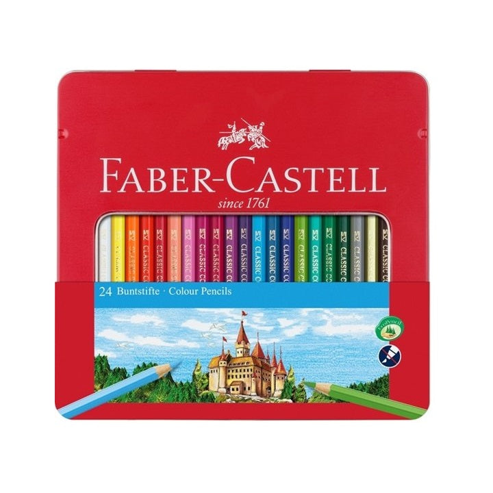creioane colorate faber castell set de 24 de creioane colorate ro fbc115824