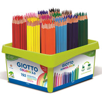 Creioane colorate GIOTTO Colors 3.0 hexagonale - set școlar 192 buc