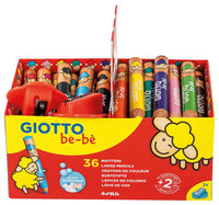 Creioane colorate groase rotunde GIOTTO be-bè set școlar