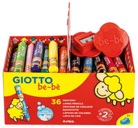Creioane colorate groase rotunde GIOTTO be-bè set școlar