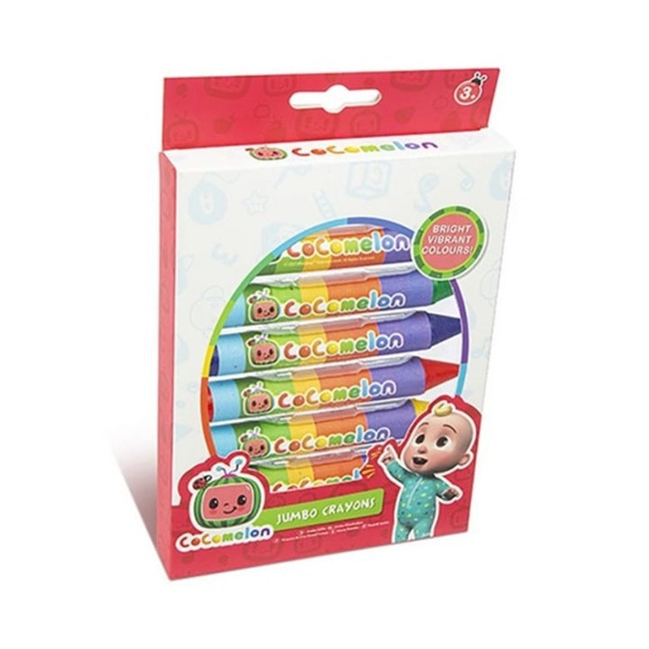 creioane colorate jumbo cocomelon set 8 buc