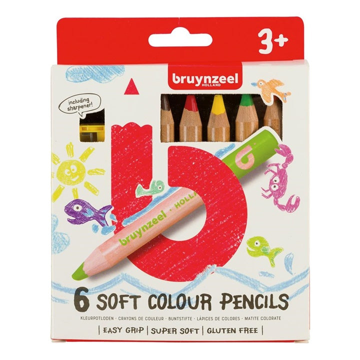 creioane colorate jumbo pentru copii bruynzeel holland 6 bucati ro rtl60119006