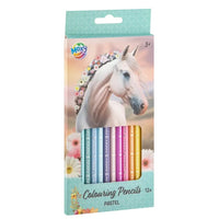Creioane colorate pastel cu cai 12 buc MOXY