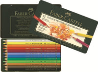 creioane colorate polychromos set 12 buc cutie din metal ro fbc110012