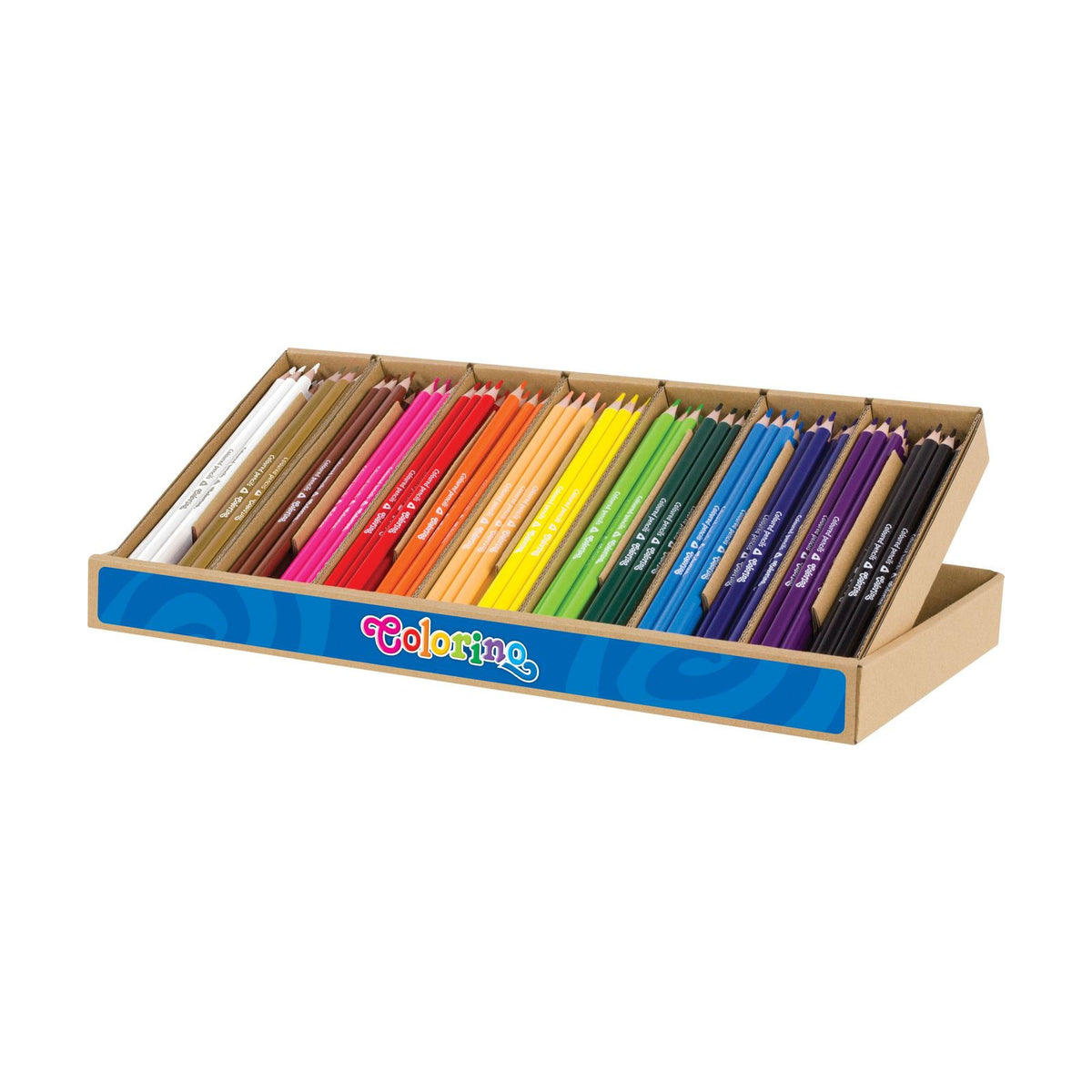 Creioane colorate triunghiulare Colorino BIG BOX, 14 culori