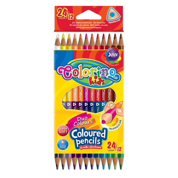 creioane de colorat colorino cu doua fete ro clrr33046ptr
