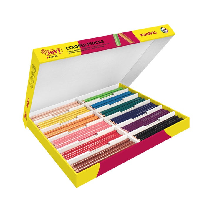 creioane de colorat triunghiulare fara lemn jovi 288 buc ro jov734 288