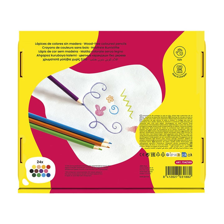 creioane de colorat triunghiulare fara lemn jovi 288 buc ro jov734 288