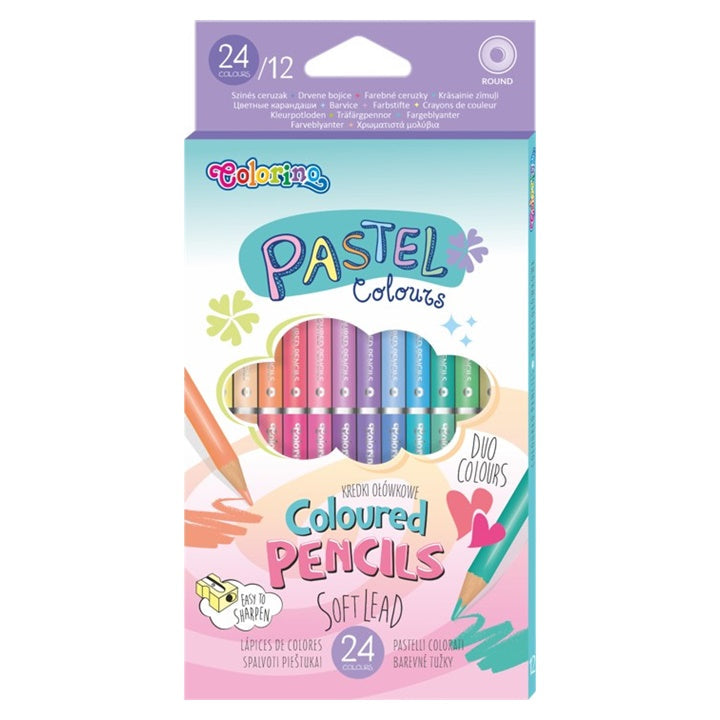 creioane pastel colorino cu doua fete ro clrr87737ptr