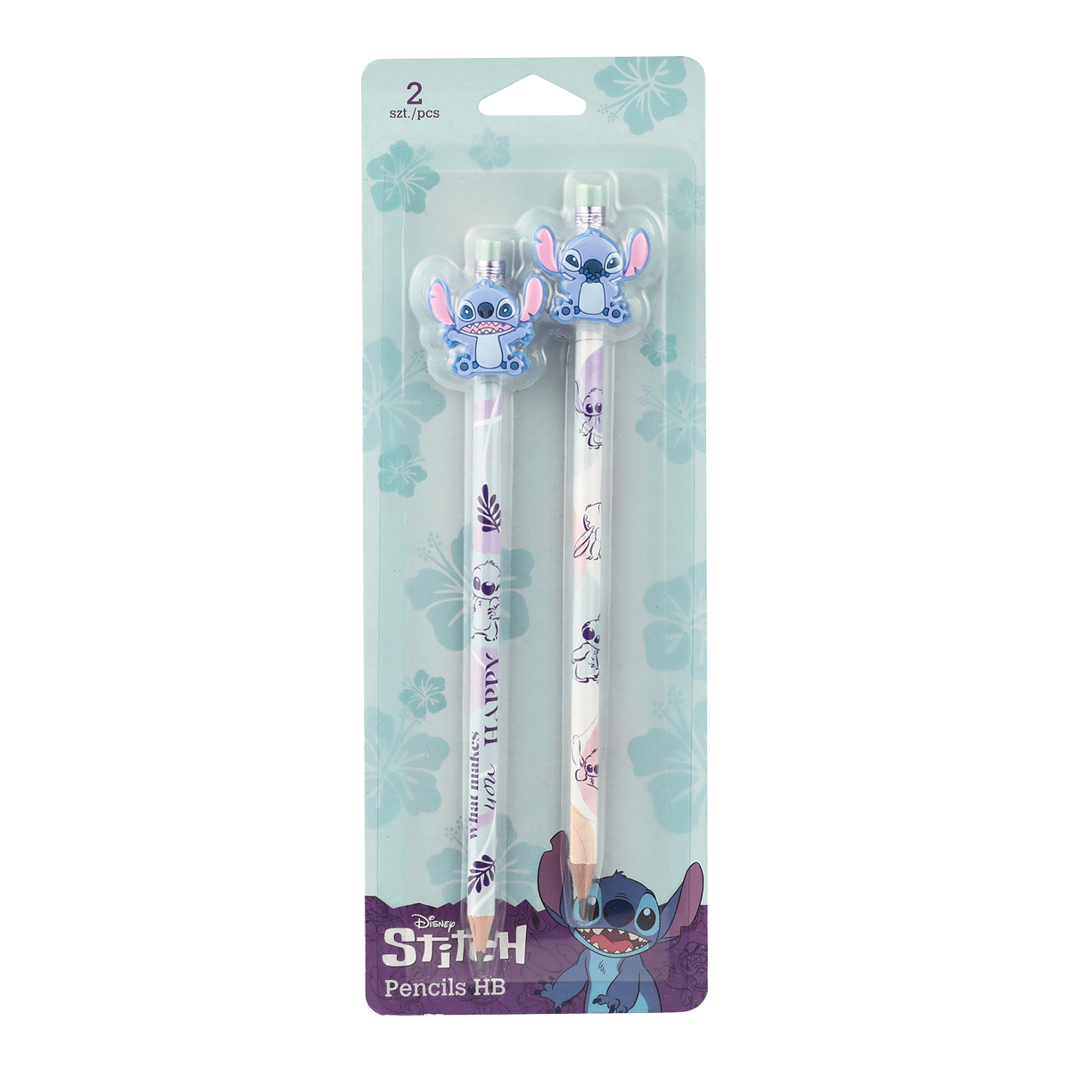 Creion grafit Colorino Stitch Pastel 2 cu radieră