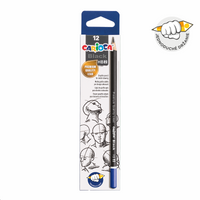 Creion triunghiular Carioca Black, 12 buc – 2/HB