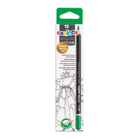 Creion triunghiular Carioca Black, 12 buc