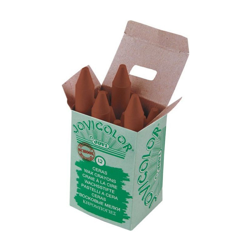 Cretă cerată Jumbo JOVI Jovicolor 12 mm – diverse nuanțe – maro deschis