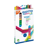 Cretă colorată fără praf pătrată GIOTTO Robercolor Carré, 12 buc