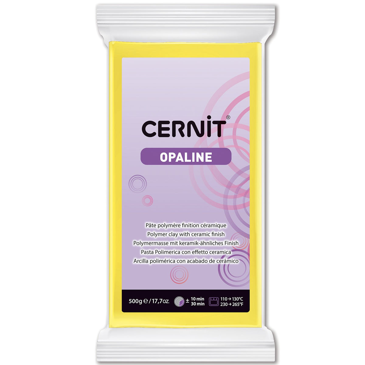 CERNIT Opaline Argilă polimerică 500 g – Primary Yellow