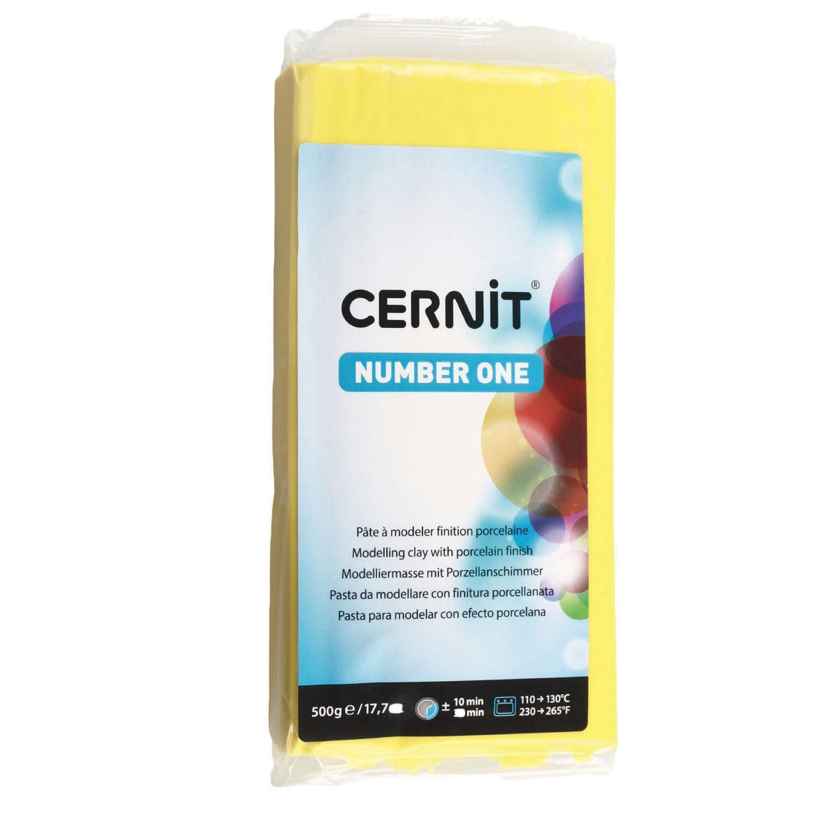 Masa de polimer CERNIT NUMBER ONE 500 g – Primary Yellow