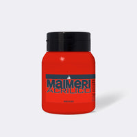 Culoare acrilică MAIMERI Acrilico 500 ml – Roșu permanent deschis