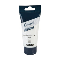 Culoare acrilică Schmincke College Acrylic 75 ml – 100 Alb