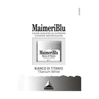 Culoare acuarelă Maimeri Blu – godet 1.5 ml – Alb de titan