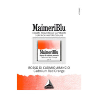 Culoare acuarelă Maimeri Blu – godet 1.5 ml – Roșu portocaliu de cadmiu
