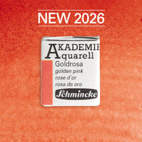 Culoare acuarelă Schmincke AKADEMIE godet 1/2 - Golden pink – 305 Roz auriu