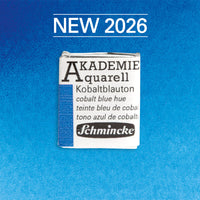 Culoare acuarelă Schmincke AKADEMIE godet 1/2 - Golden pink – 405 Nuanță albastru cobalt
