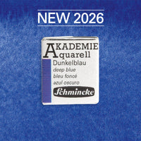 Culoare acuarelă Schmincke AKADEMIE godet 1/2 - Golden pink – 444 Albastru închis