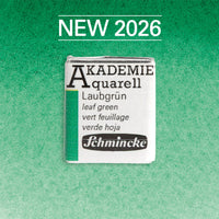 Culoare acuarelă Schmincke AKADEMIE godet 1/2 - Golden pink – 555 Verde frunză